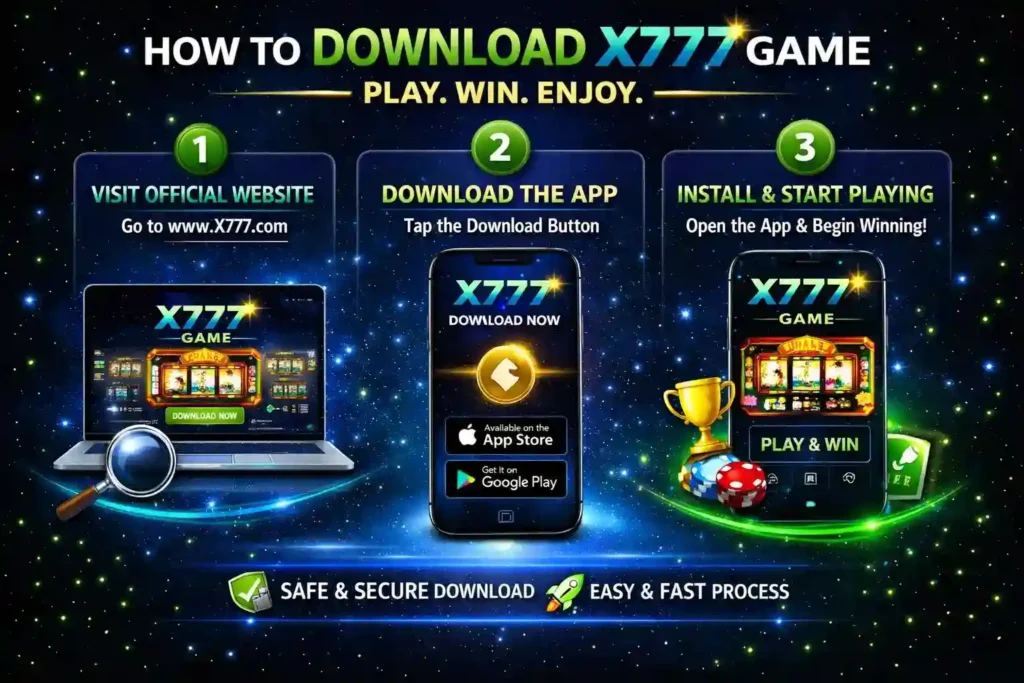 How to Download X777 game 1
