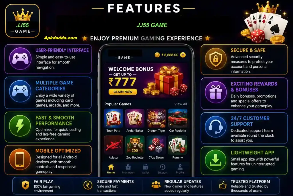Features jj55 game 1