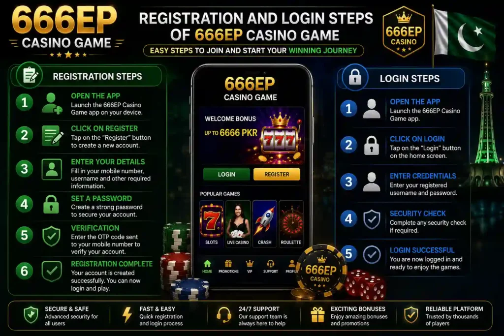 Registration and Login Steps of 666EP